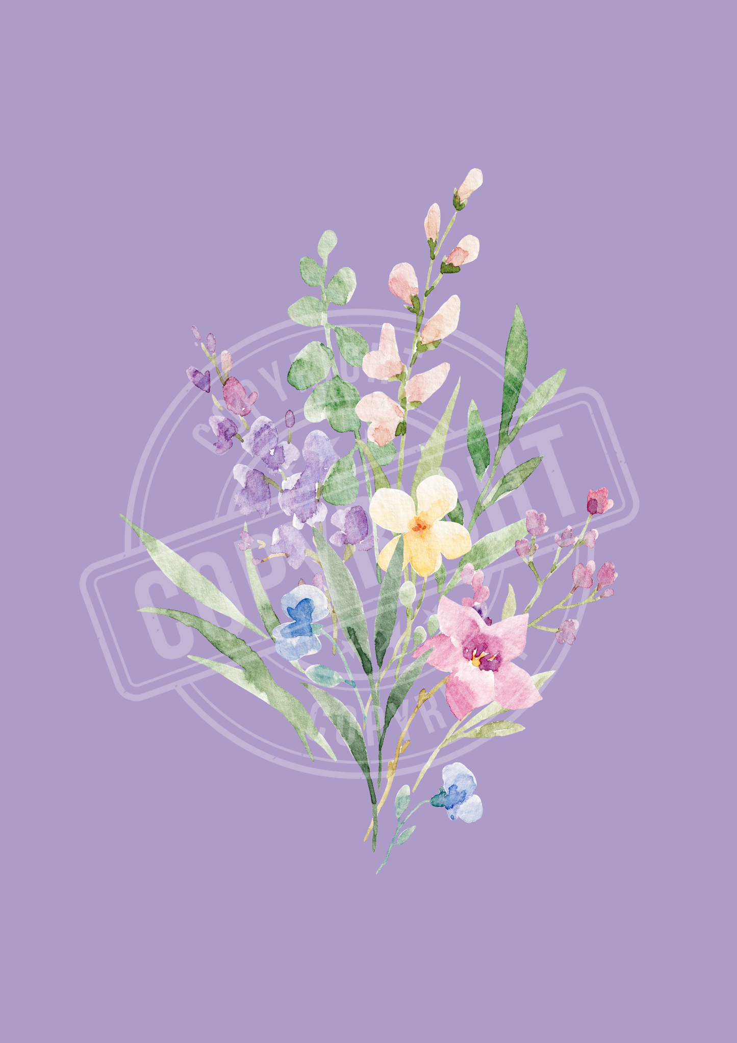 Affiche Florale 💜