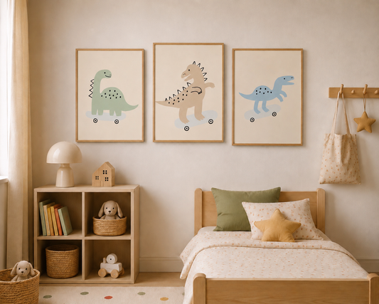 Lot 3 affiches Dino