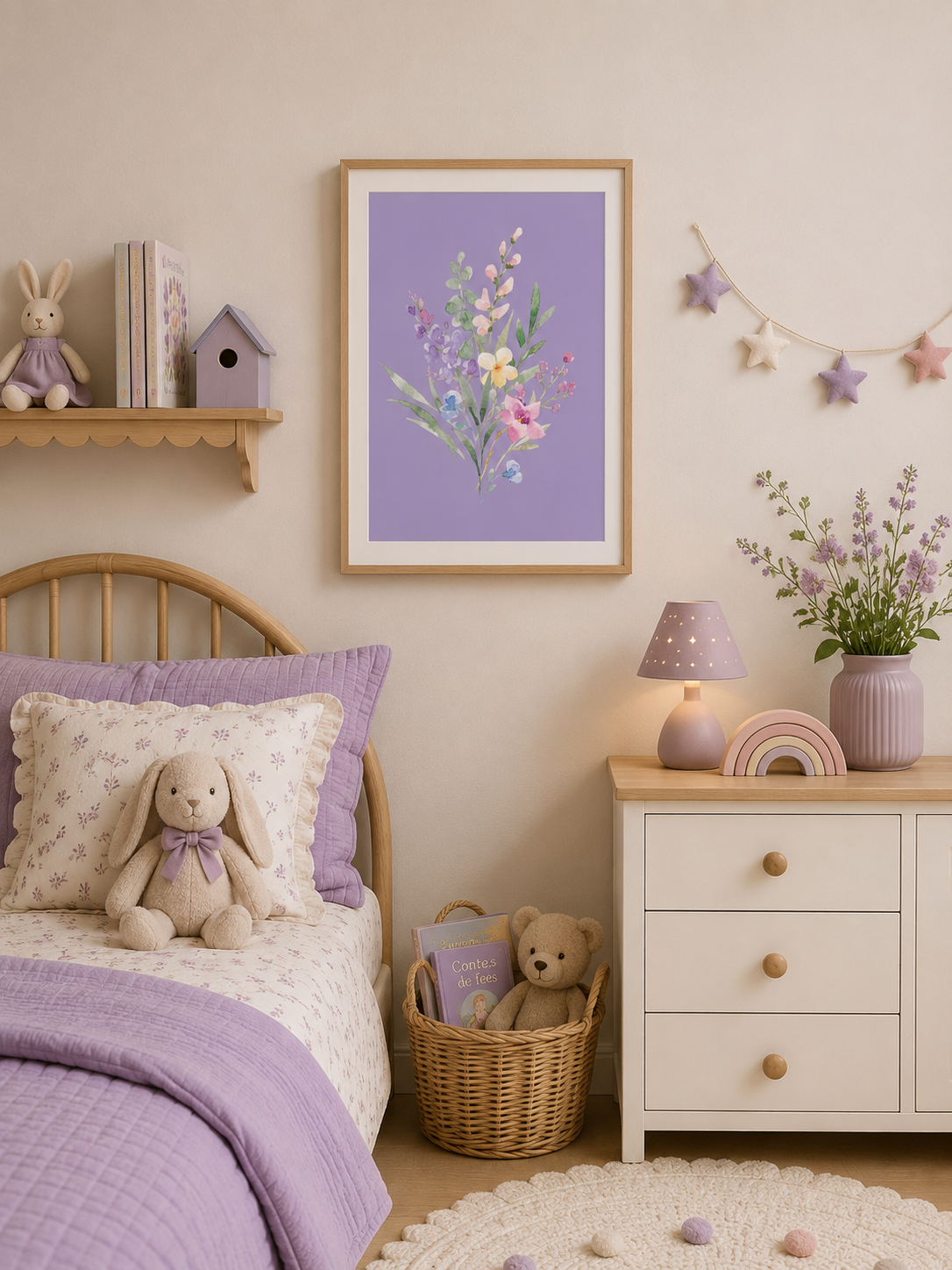 Affiche Florale 💜