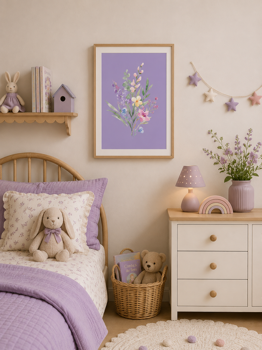 Affiche Florale 💜